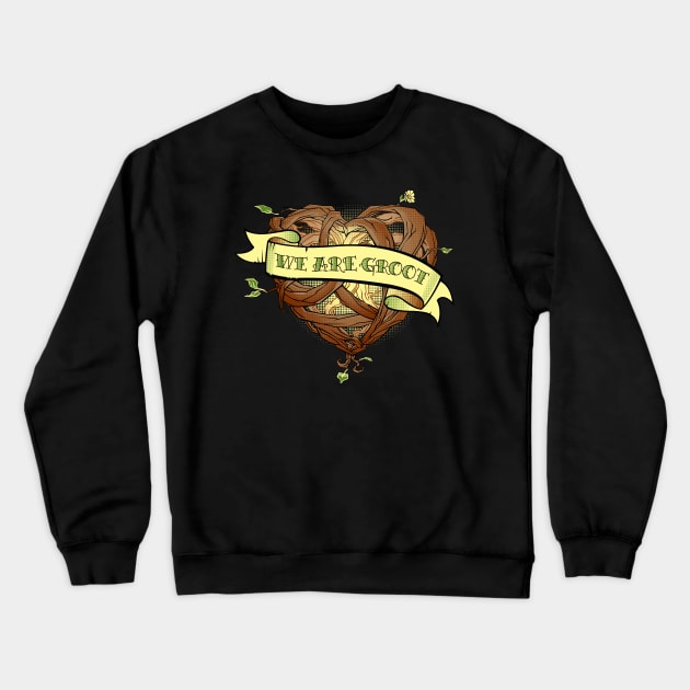 We Are Groot Crewneck Sweatshirt by RoguePlanets